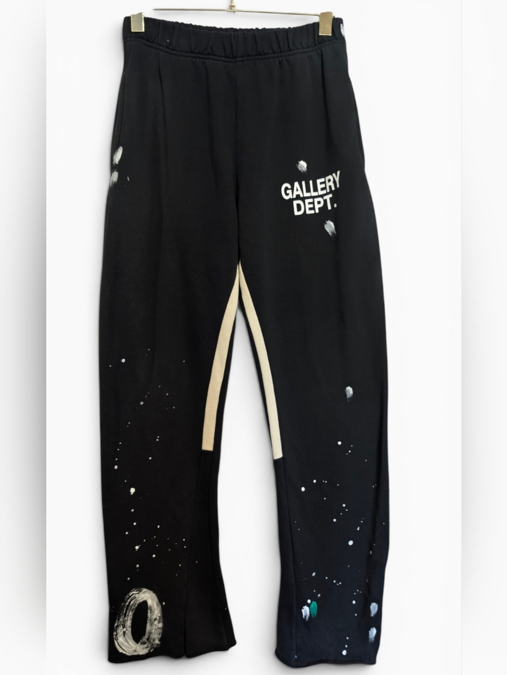 ​🎨 Authentic Gallery Dept. Black Paint Splatter Flare Sweatpants XL Streetwear✨
